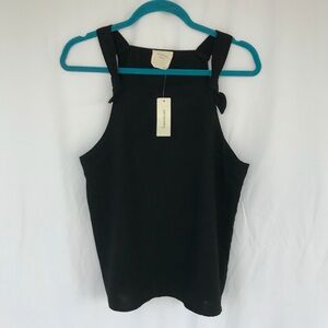 Francesca’s Black Knot Strap Tank Top NWT